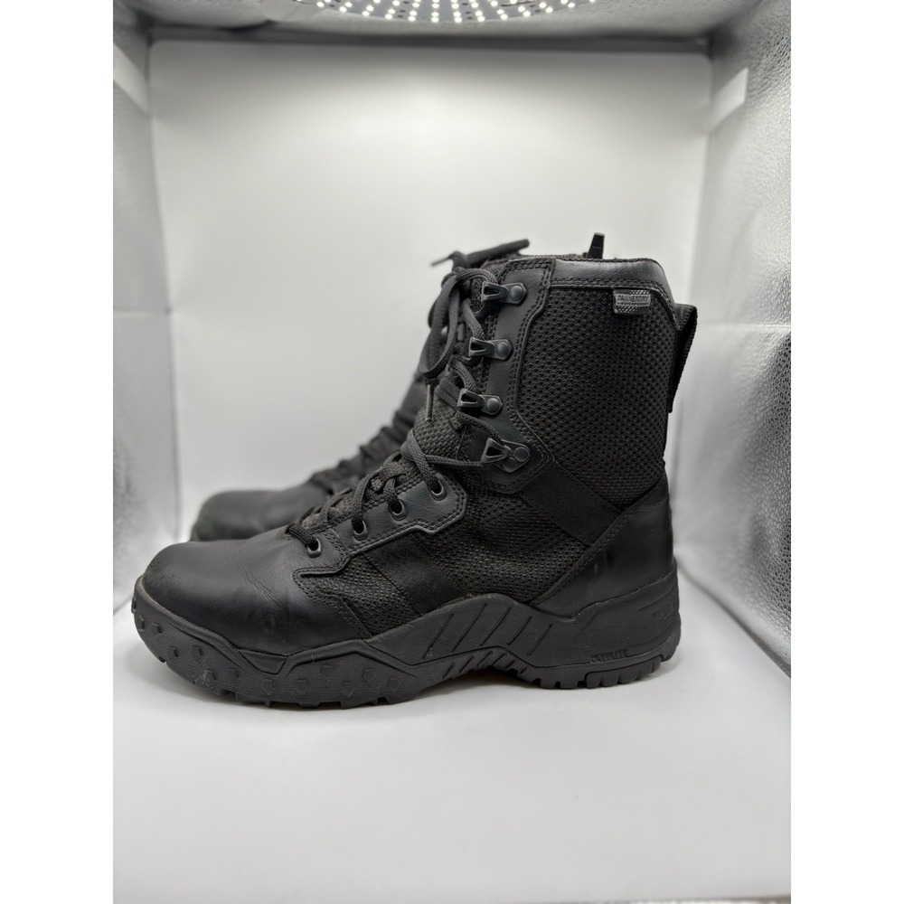 Danner Boots Mens 9 D Black Scorch Side Zip 8" Dry Tactical Leather Combat - Picture 2 of 9
